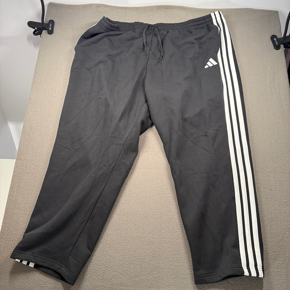 Adidas M 3S FL OH PT Pants Mens Size 4XL Black White Multi Sport Activewear